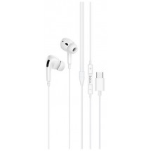 Наушники внутриканальные HOCO M1, Pro Original, микрофон, кабель Type-C, цвет: белый